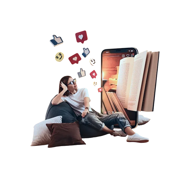 Author engaging readers through mobile book promotion